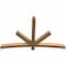 Ekena Millwork Alberta Smooth Timber Gable Bracket, Western Red Cedar, 72"W x 45"H x 3 1/2"D x 3 1/2"F, 15/12 Pitch GBW072X45X0404ALB00SWR - alternate 3